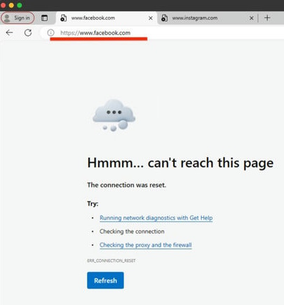 To test internet access